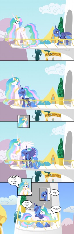 princess celestia and princess luna (friendship is magic and etc) created by nimaru