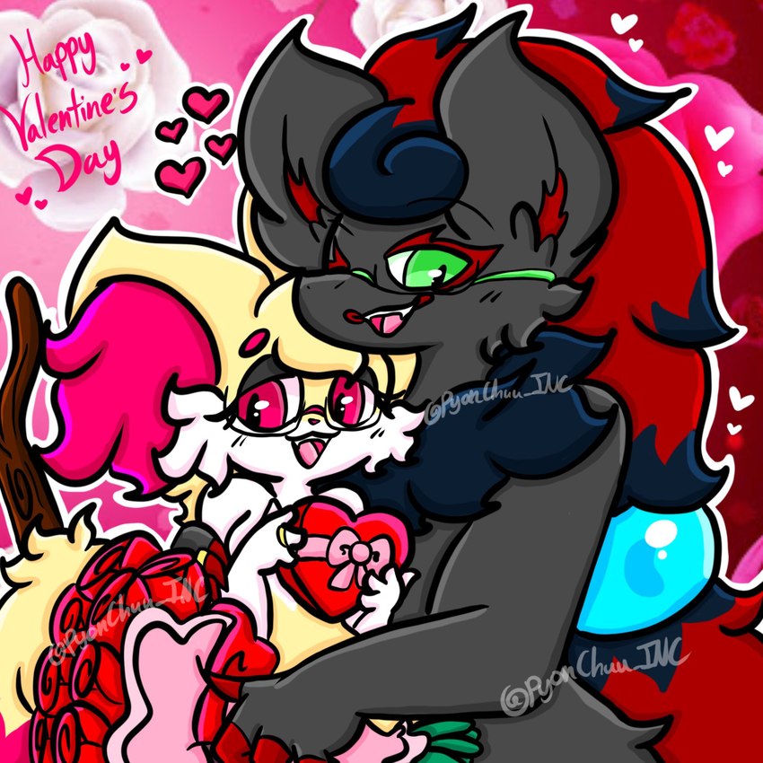 pyon and wallyroo (valentine's day and etc) created by lewdchuu (artist)