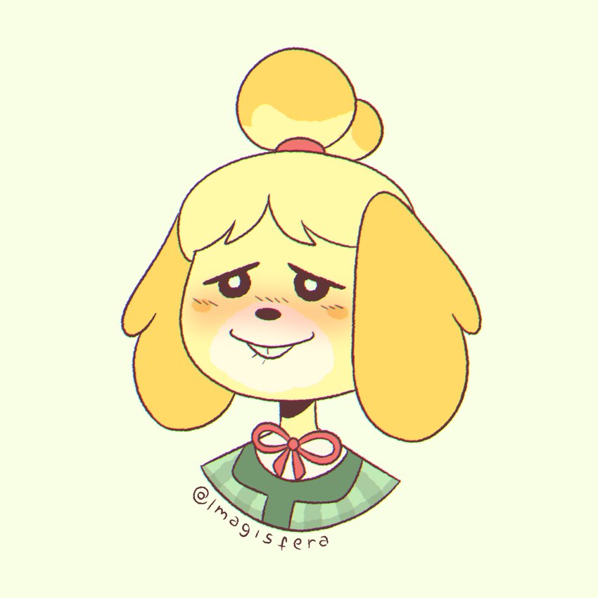 isabelle (animal crossing and etc) created by imagisfera