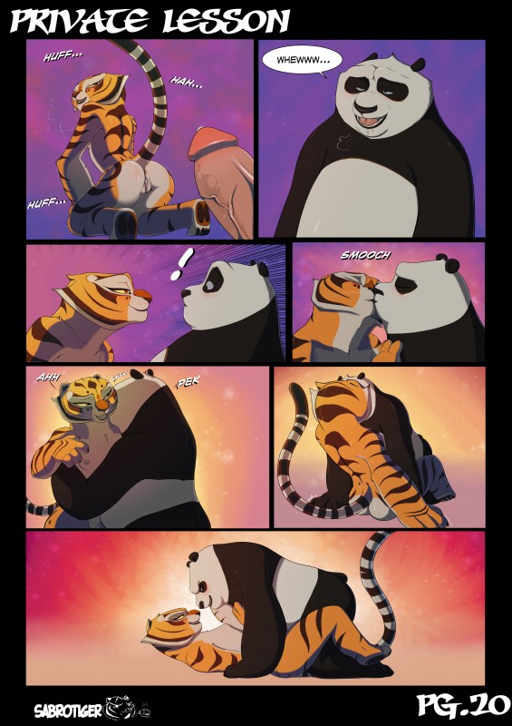 master po ping and master tigress (kung fu panda and etc) created by sabrotiger