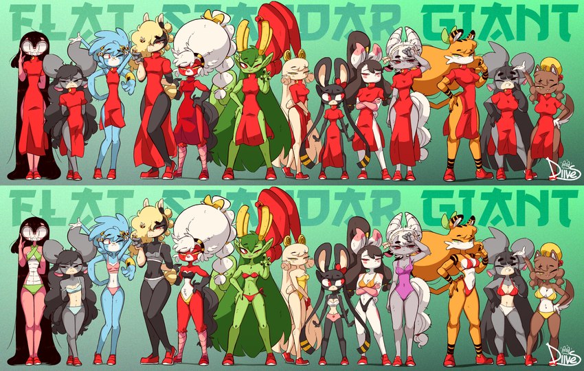 anthro big_breasts bikini bra breasts chart clothing female height_chart lineup lingerie male male/female panties small_breasts swimwear tail two-piece_swimsuit underwear diives mythology xingzuo_temple baozi_(diives) binggan_(diives) dou_(diives) gu_(diives) lajiao_(diives) lizhi_(diives) miantiao_(diives) qingjiu_(diives) shiliu_(diives) tang_(diives) xingyun_(diives) yumi_(diives) zhima_(diives) avian basenji bird bison blind_snake bovid bovine canid canine canis caprine chicken chow_chow domestic_dog domestic_pig domestic_rabbit dragon equid equine fancy_rat felid galliform gallus_(genus) gloucestershire_old_spots goat golden_monkey lagomorph leporid lop_rabbit mammal murid murine mythological_creature mythological_scalie oryctolagus pantherine phasianid primitive_dog rabbit rat reptile rodent scalie snake spitz suid suina sus_(pig) tiger hi_res