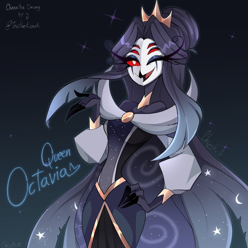 queen octavia (helluva boss) created by chizitx