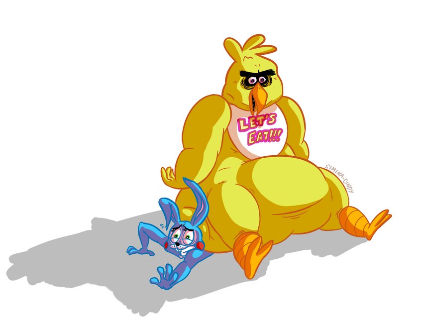 chica and toy bonnie (five nights at freddy's 2 and etc) created by simina-cindy