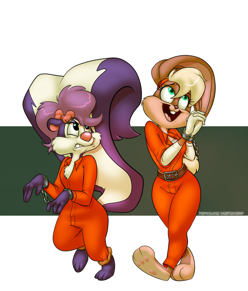 fifi la fume and lola bunny (tiny toon adventures and etc) created by pandadox