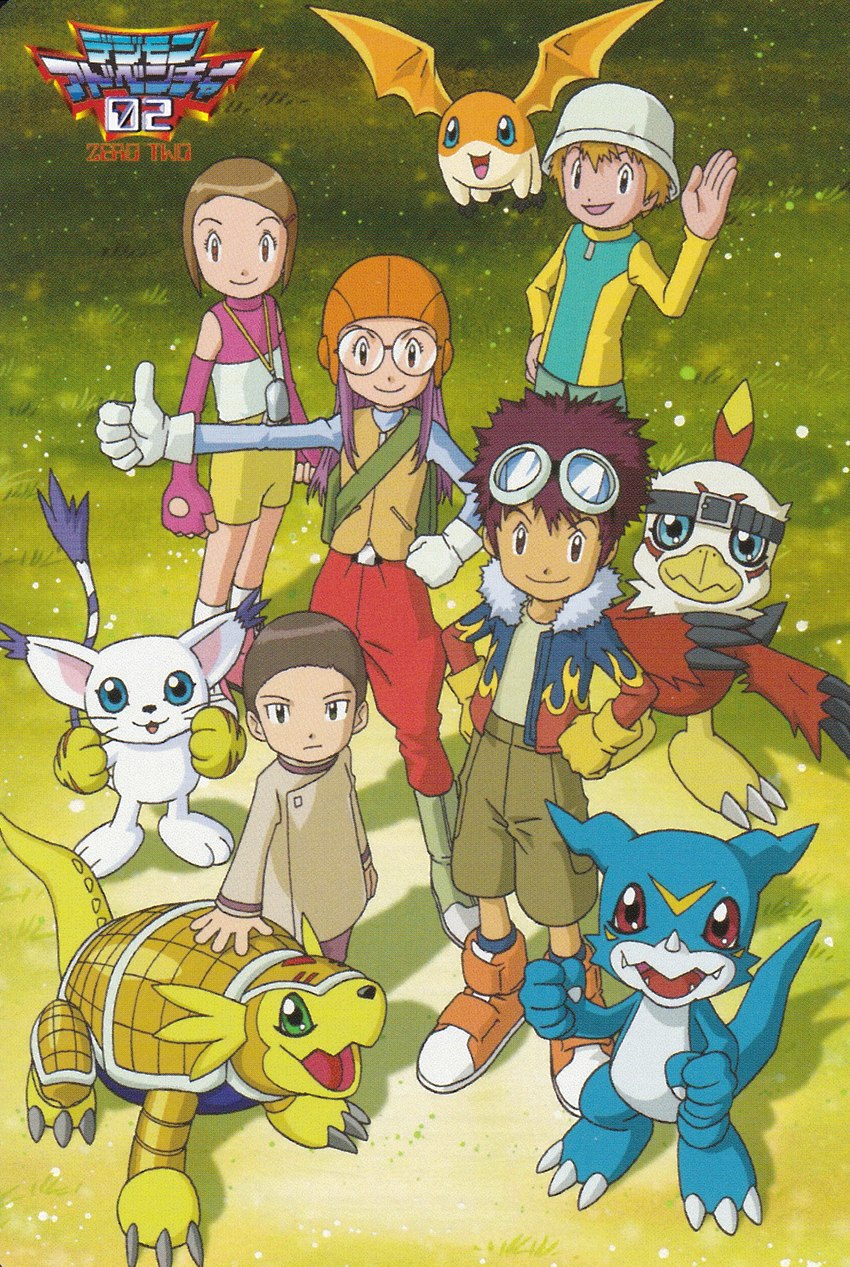 cody hida, davis motomiya, hikari kamiya, takeru takaishi, and yolei inoue (digimon adventure 02 and etc)