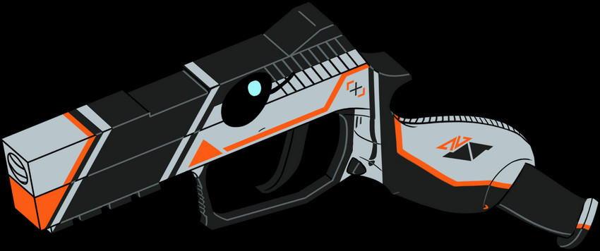 ambiguous_gender asiimov eyelashes feral gun handgun pistol ranged_weapon simple_background solo transparent_background weapon znhc counter-strike valve animate_inanimate living_gun living_ranged_weapon living_weapon 2018 alpha_channel