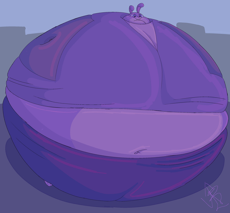 anthro belly belly_expansion big_belly big_cheeks blue_sky blueberry_inflation body_inflation bottomwear buckteeth building cheek_expansion clothing expansion female huge_belly huge_cheeks hyper hyper_belly hyper_cheeks hyper_inflation immobile inflation jacket navel outside pants purple_bottomwear purple_clothing purple_ears purple_eyes purple_inner_ear purple_jacket purple_nose purple_pants purple_shirt purple_topwear round_body shirt sky solo spherical_inflation swollen_cheeks teeth three-quarter_view topwear worried bval777 disney zootopia judy_hopps lagomorph leporid mammal rabbit 2026 absurd_res cel_shading colored digital_media_(artwork) hi_res shaded signature