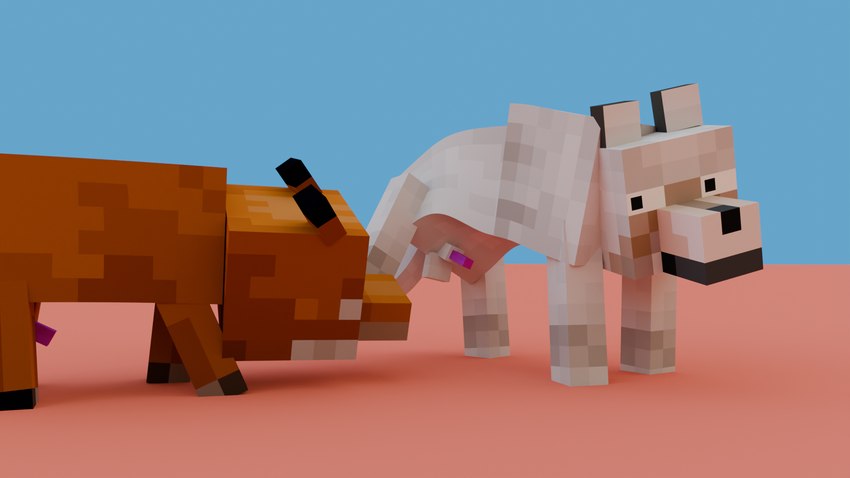 animal_genitalia balls duo ears_down embarrassed erection feral fur genitals male male/male nude orange_body orange_fur penis penis_sniffing pivoted_ears presenting presenting_balls presenting_penis raised_leg simple_background sniffing spread_legs spreading tail white_body white_fur cirtuusfruit microsoft minecraft mojang xbox_game_studios canid canine fox fox_(minecraft) mammal pale_wolf_(minecraft) wolf_(minecraft) 16:9 digital_media_(artwork) hi_res widescreen