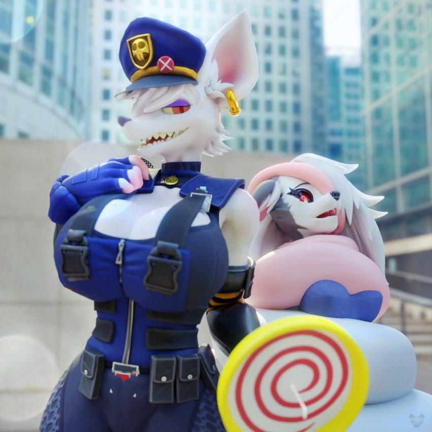 loona and officer flint (warfare machine and etc) created by mercfox438