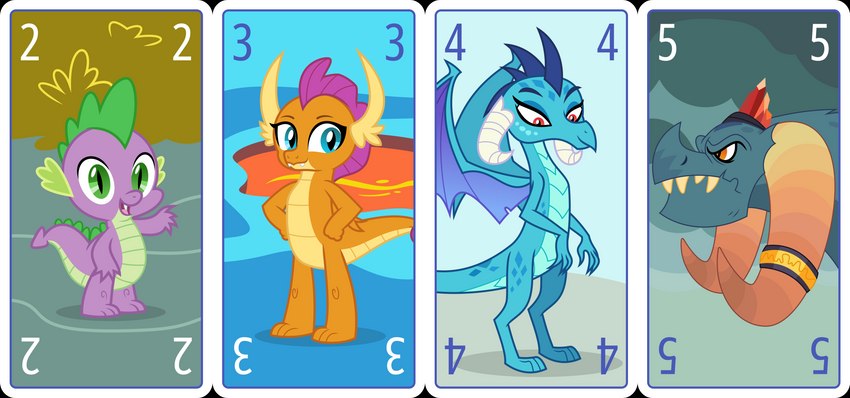 dragon lord torch, princess ember, smolder, and spike (friendship is magic and etc) created by parclytaxel