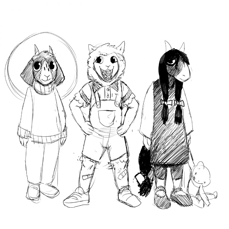 lamb son, mare in black's daughter, and tommy created by hladilnik