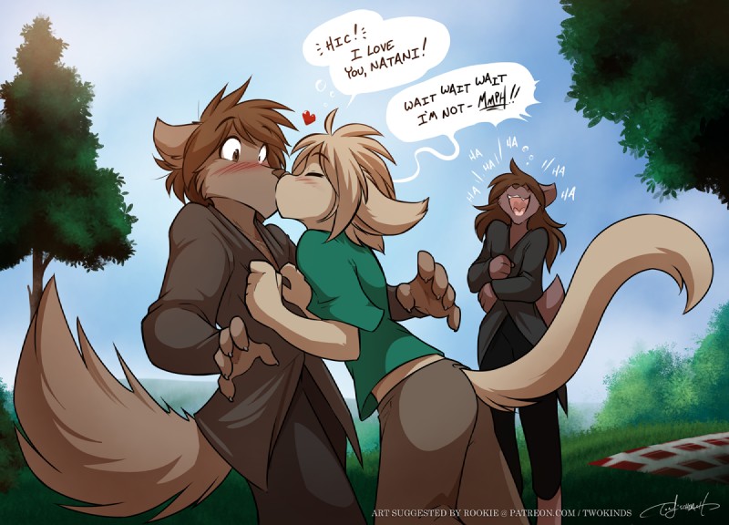 keith keiser, natani, and zen (twokinds) created by tom fischbach