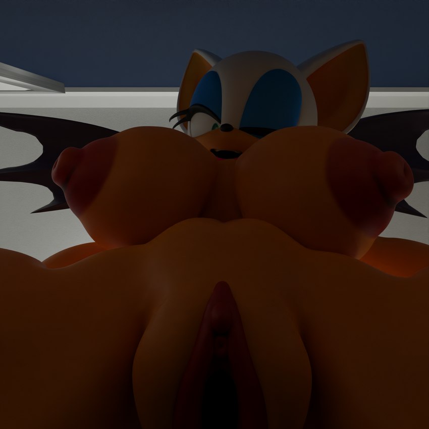 rouge the bat (sonic the hedgehog (series) and etc) created by elitedog and kabalmystic (artist)