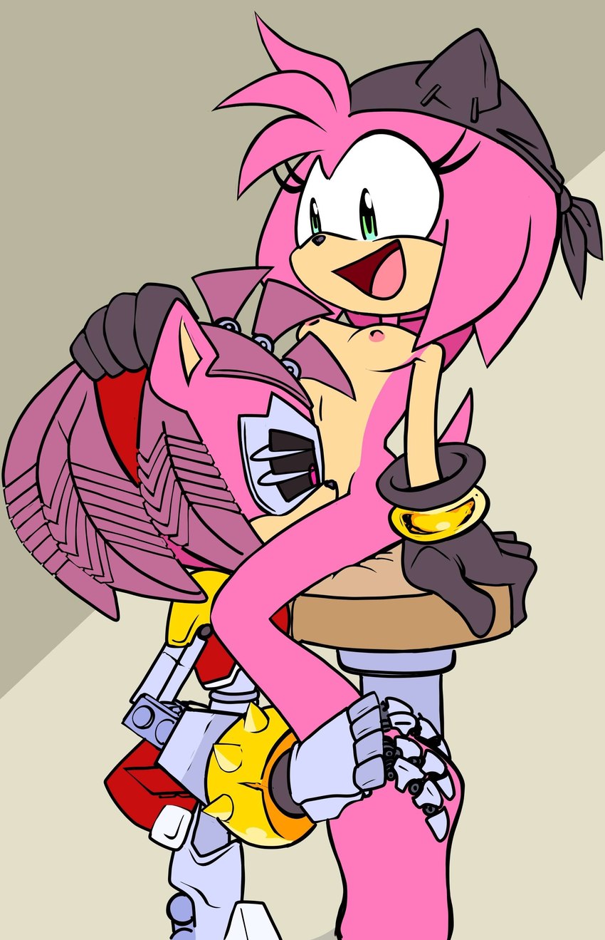 anthro bandanna_on_forehead clothing cunnilingus cybernetics duo female female/female fur furniture gloves green_eyes hand_on_head handwear kerchief machine open_mouth open_smile oral pink_body pink_fur selfcest sex smile square_crossover stool vaginal randomguy999 netflix sega sonic_prime sonic_the_hedgehog_(series) black_rose_(sonic) rusty_rose cyborg eulipotyphlan hedgehog mammal 2023 absurd_res hi_res