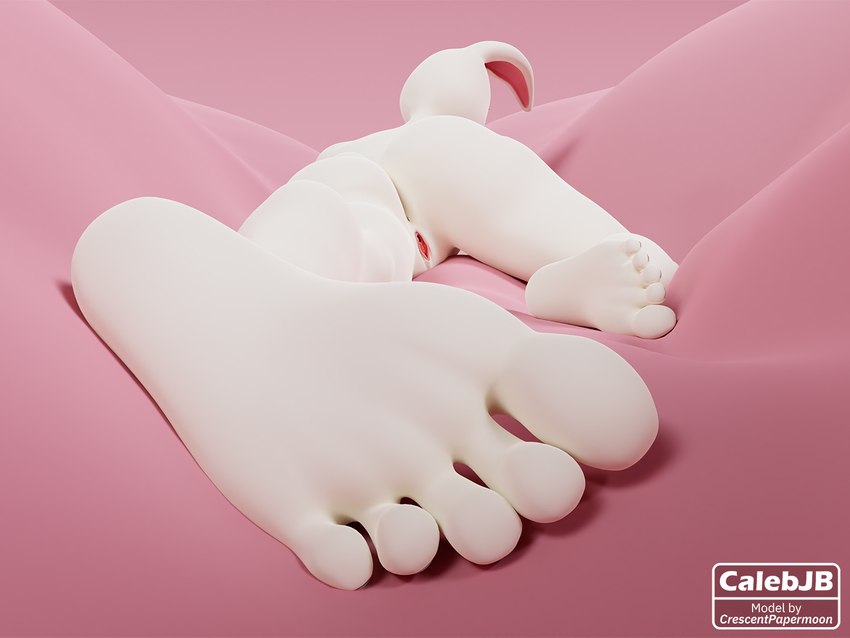 5_toes anthro barefoot butt feet female foot_focus fur genitals humanoid_feet nude plantigrade pussy simple_background soles solo toes white_body white_fur unuxory beastars haru_(beastars) domestic_rabbit dwarf_rabbit lagomorph leporid mammal netherland_dwarf_rabbit oryctolagus rabbit 3d_(artwork) 4:3 blender_(artwork) digital_media_(artwork) signature