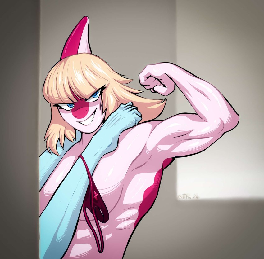 5_fingers 5_toes anthro big_breasts blonde_hair blue_body blue_eyes blue_scales bone_frill breasts clothed clothing clothing_around_one_leg detailed_background dominant dominant_female duo eyelashes feet female fingers flexing flexing_bicep frill_(anatomy) hair long_hair looking_at_viewer magenta_body magenta_scales male male/female multicolored_body multicolored_scales muscular muscular_anthro muscular_arms muscular_female nude panties panties_around_one_leg panties_down partially_clothed pink_body pink_scales scales sex smile toes two_tone_body two_tone_scales underwear underwear_around_one_leg underwear_down kaprakaz american_psycho cavemanon_studios i_wani_hug_that_gator benjamin_mcknight mia_moretti patrick_bateman dinosaur hadrosaurid ornithischian ornithopod parasaurolophus prehistoric_species reptile scalie 2024 artist_name dated digital_drawing_(artwork) digital_media_(artwork) hi_res signature