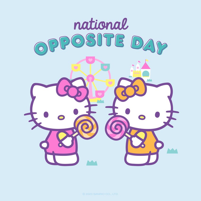 hello kitty and mimmy white (national opposite day and etc) created by unknown artist