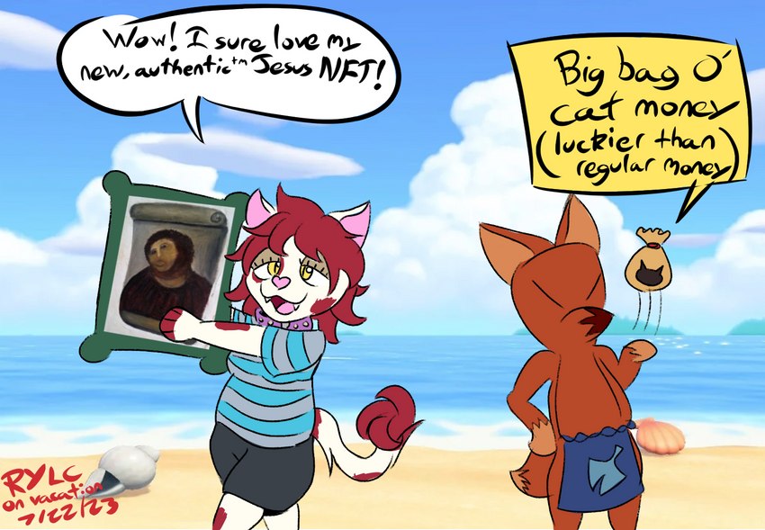 crazy redd, jesus christ, and ruby mello (animal crossing and etc) created by rubyyoulazycat