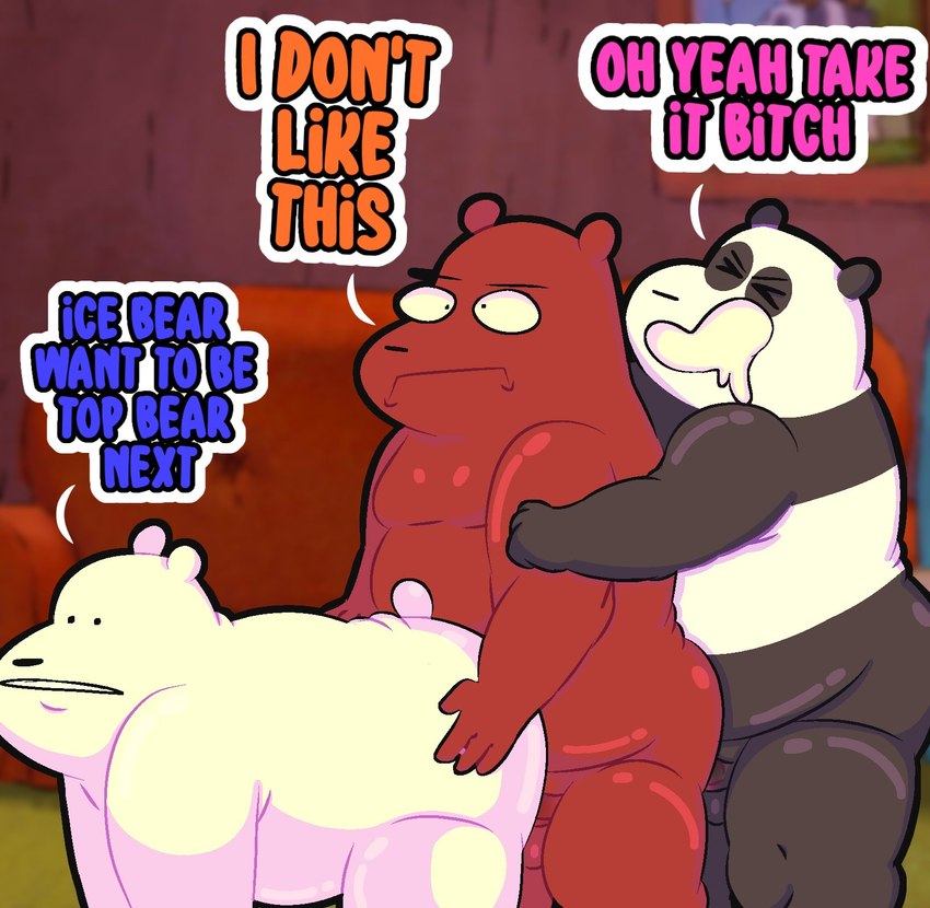 grizzly, ice bear, and panda (cartoon network and etc) created by anukkyt
