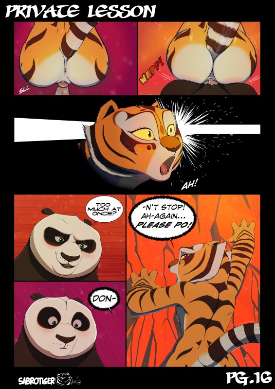 master po ping and master tigress (kung fu panda and etc) created by sabrotiger