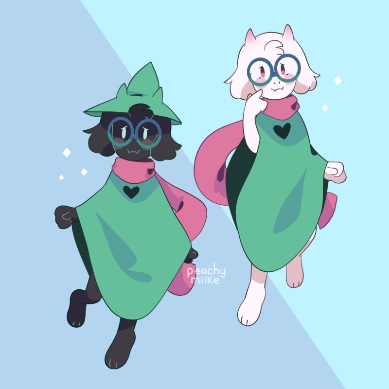 ralsei (undertale (series) and etc) created by peachiibon