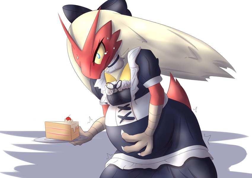 anthro belly big_belly egg female front_view labor pregnant pregnant_anthro pregnant_female push pushing solo darlondemonic nintendo pokemon blaziken generation_3_pokemon pokemon_(species) absurd_res hi_res