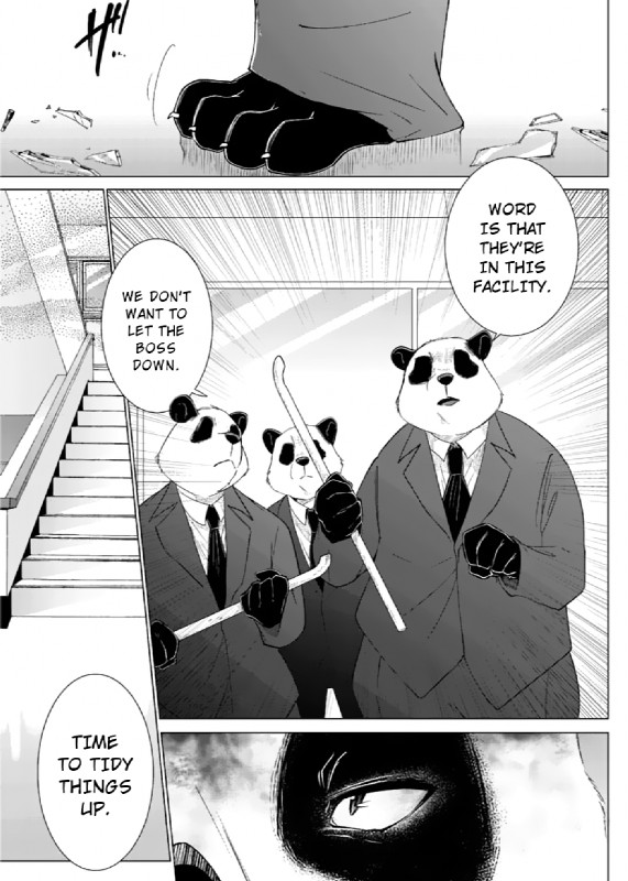 anthro clothing dialogue fur male text namagakiokami disney zootopia bear giant_panda mammal comic english_text hi_res monochrome