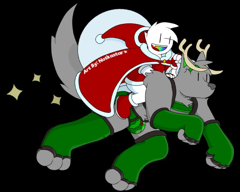 max and zatch (christmas) created by notkastar