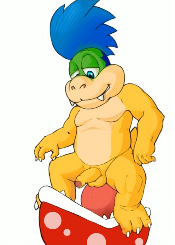 ambiguous_gender anal anthro balls duo erection foreskin genitals humanoid_genitalia humanoid_penis male male/ambiguous male_focus oral penis plant rimming sex shell-less simple_background solo_focus white_background young seyrmo mario_bros nintendo koopaling larry_koopa elemental_creature flora_fauna koopa piranha_plant scalie 2018 compression_artifacts hi_res upscale