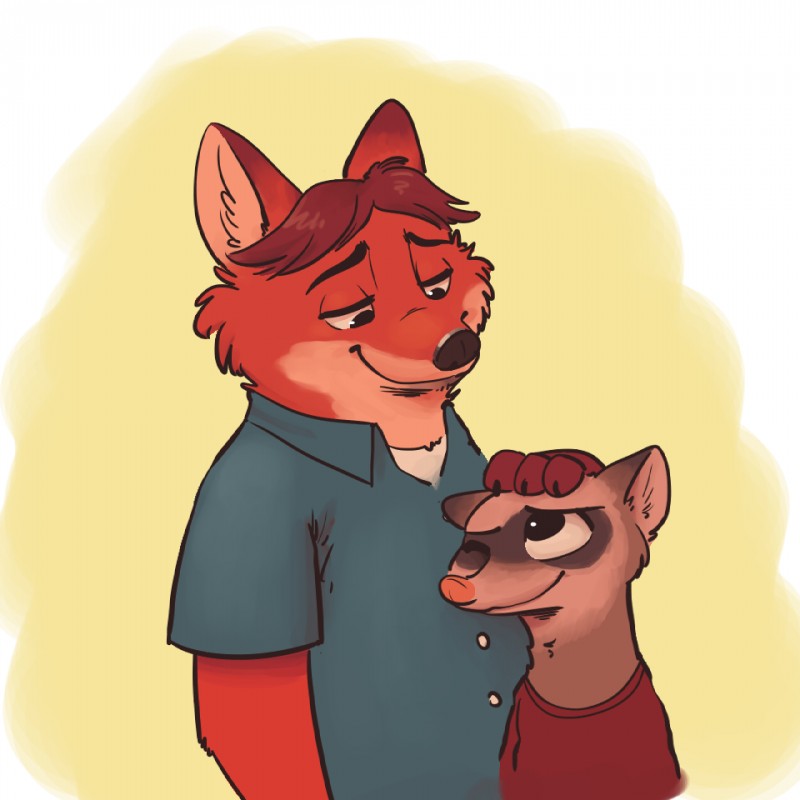 gideon grey and travis (zootopia and etc) created by fuel (artist)