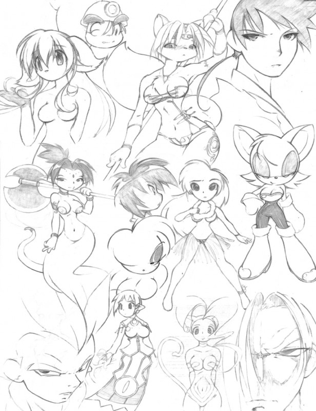 axe blush breasts cleavage clothed clothing featureless_breasts female group hand_on_hip melee_weapon skimpy topless weapon wide_hips big-e6 capcom darkstalkers dragon_ball mario_bros nintendo paper_mario sega sonic_the_hedgehog_(series) star_fox felicia_(darkstalkers) goombella krystal_(star_fox) rouge_the_bat vegeta animal_humanoid bat canid canine cat_humanoid felid felid_humanoid feline feline_humanoid fox goomba humanoid mammal mammal_humanoid saiyan 2005 hi_res monochrome