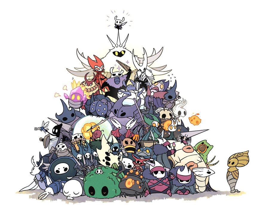 absolutely_everyone ambiguous_gender anthro bodily_fluids eyes_closed feral group holding_object insect_wings large_group larger_ambiguous multicolored_body pose red_body shadow size_difference smaller_ambiguous standing sweat white_body wings ktsouko hollow_knight team_cherry broken_vessel_(hollow_knight) collector_(hollow_knight) crystal_guardian_(hollow_knight) elder_hu_(hollow_knight) false_knight_(hollow_knight) flukemarm_(hollow_knight) galien_(hollow_knight) god_tamer_(hollow_knight) godseeker_(hollow_knight) gorb_(hollow_knight) grey_prince_zote_(hollow_knight) gruz_mother_(hollow_knight) hive_knight_(hollow_knight) hornet_(hollow_knight) mantis_lord_(hollow_knight) markoth_(hollow_knight) marmu_(hollow_knight) massive_moss_charger_(hollow_knight) nailmaster_mato_(hollow_knight) nailmaster_oro_(hollow_knight) nailmaster_sheo_(hollow_knight) nightmare_king_grimm_(hollow_knight) no_eyes_(hollow_knight) oblobble_(hollow_knight) pure_vessel_(hollow_knight) radiance_(hollow_knight) sly_(hollow_knight) soul_master_(hollow_knight) the_knight_(hollow_knight) tiso_(hollow_knight) traitor_lord_(hollow_knight) uumuu_(hollow_knight) watcher_knight_(hollow_knight) white_defender_(hollow_knight) winged_nosk_(hollow_knight) xero_(hollow_knight) arthropod ghost infected_(species) insect mantis mawlek_(hollow_knight) soul_warrior_(hollow_knight) spirit vengefly vengefly_king_(hollow_knight) vessel_(species) 6:5 hi_res