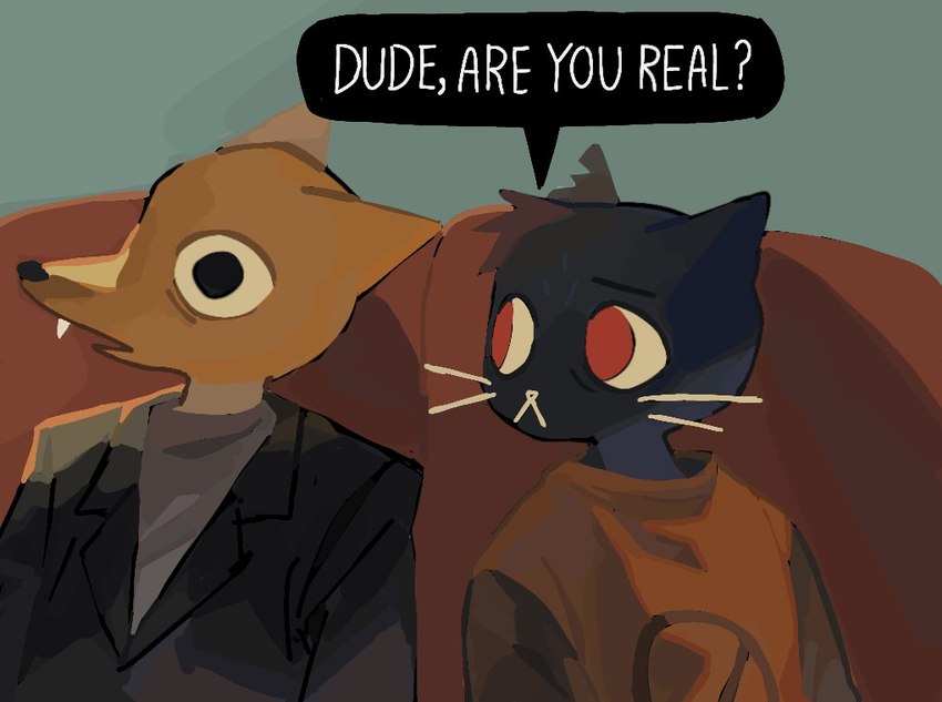 gregg lee and mae borowski (night in the woods) created by ppcan32