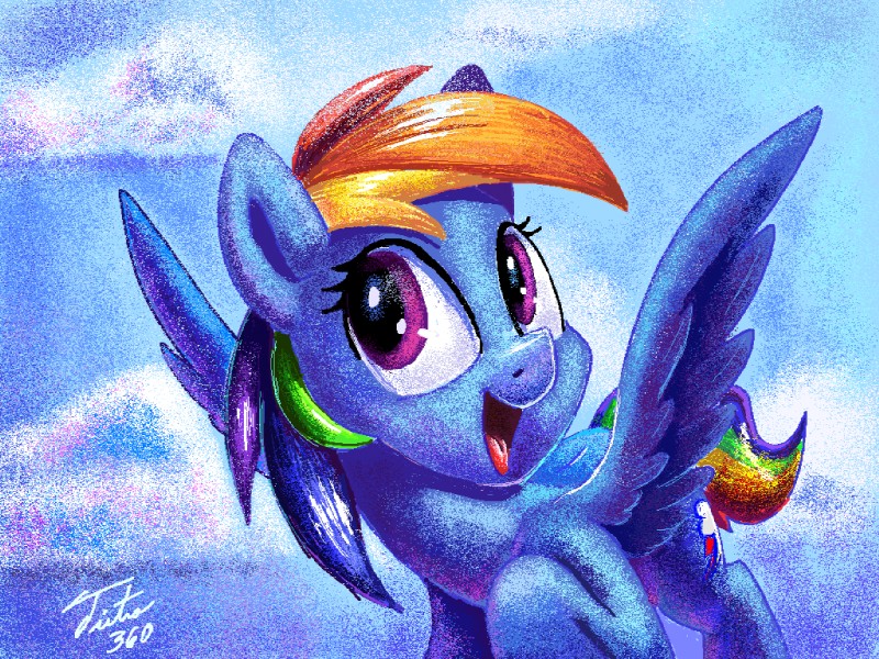 rainbow dash (friendship is magic and etc) created by tsitra360