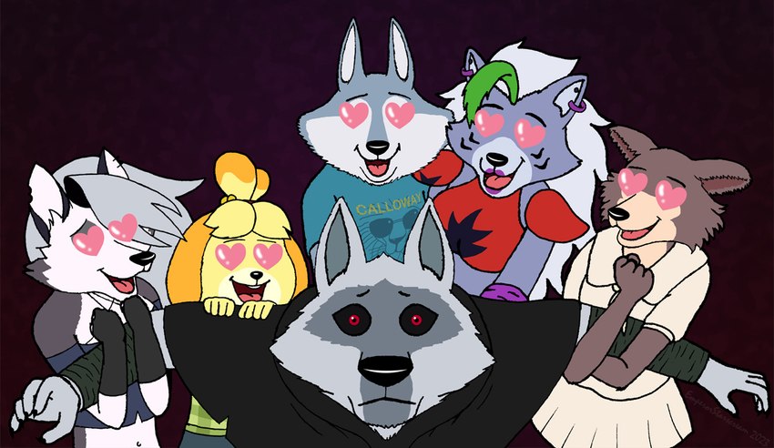 isabelle, death, loona, juno, porsha crystal, and etc (five nights at freddy's: security breach and etc) created by emperorstarscream