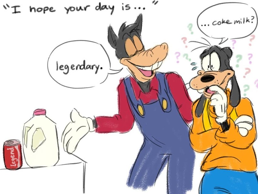 goofy and horace horsecollar (coca-cola and etc) created by rockabillybun