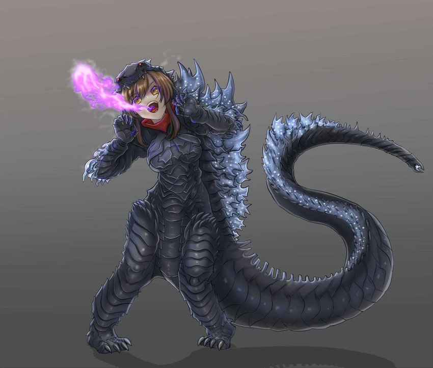 asuka and godzilla (godzilla (series) and etc) created by gene nsfw