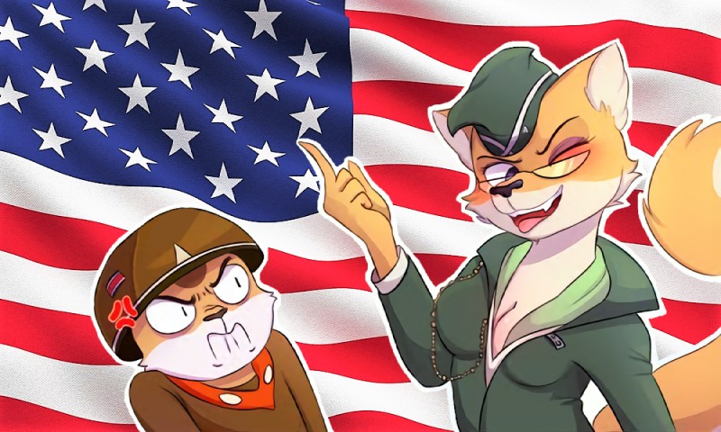 geumsaegi and lt. fox vixen (squirrel and hedgehog and etc) created by sketch0works and third-party edit