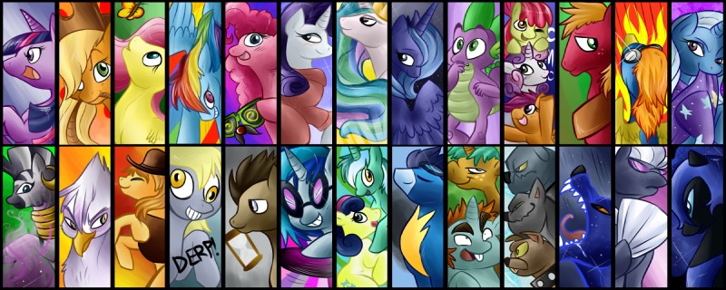 cutie mark crusaders, princess celestia, lyra heartstrings, twilight sparkle, doctor whooves, and etc (friendship is magic and etc) created by qwert5