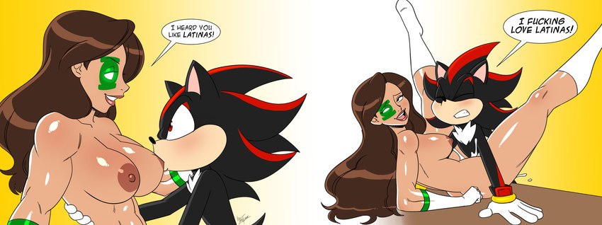 anthro bodily_fluids breast_play breast_suck breasts cum cum_inside duo female genital_fluids latina male male/female muscular muscular_female sex sucking aeolus06 dc_comics green_lantern green_lantern_(series) sega shadow_loves_latinas sonic_the_hedgehog_(series) jessica_cruz shadow_the_hedgehog eulipotyphlan hedgehog human mammal absurd_res hi_res meme