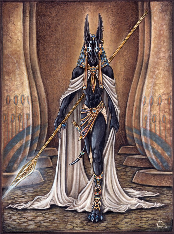 anubis (middle eastern mythology and etc) created by dark natasha