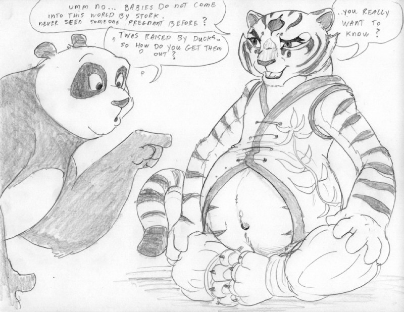master po ping and master tigress (kung fu panda and etc) created by leovictor