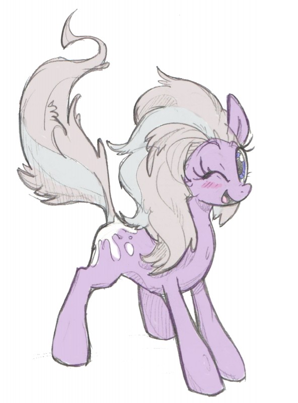 blush female feral solo siurize skutchi hasbro makelovepony my_little_pony fan_character equid equine horse mammal pony colored hi_res