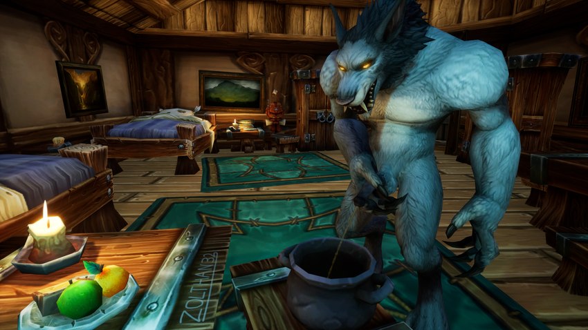 anthro balls bodily_fluids chamber chamber_pot fur genital_fluids genitals glowing glowing_eyes happy inside male nude peeing penis relieved solo tavern urine urine_stream watersports zolthan32 activision blizzard_entertainment mythology warcraft canid canine mammal mythological_canine mythological_creature werecanid werecanine werecreature werewolf worgen 16:9 3d_(artwork) digital_media_(artwork) hi_res widescreen