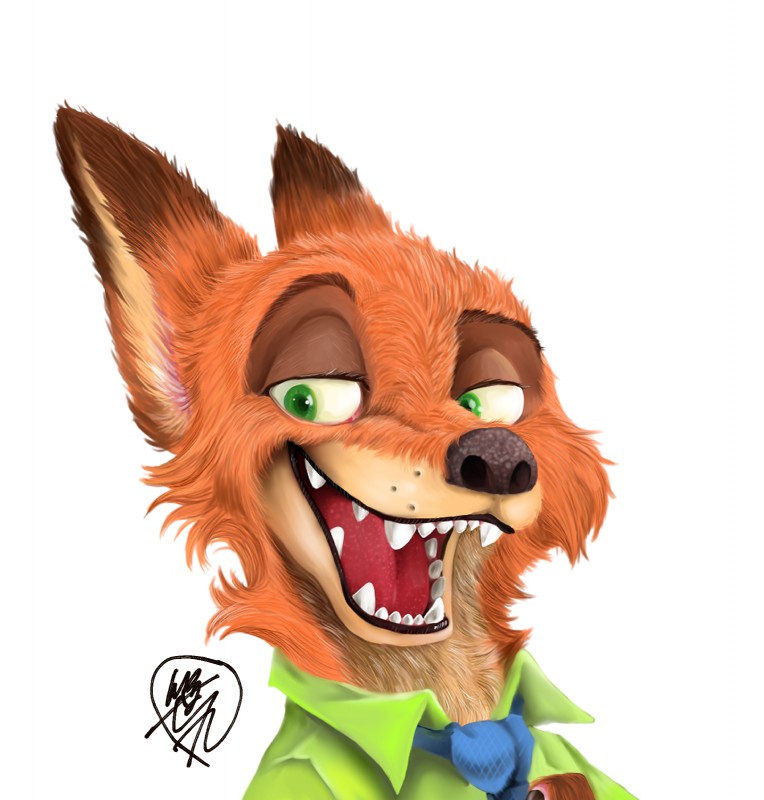 nick wilde (zootopia and etc) created by sasamaru