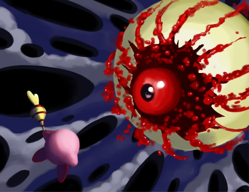 kirby and zero (kirby (series) and etc) created by amazingtrout