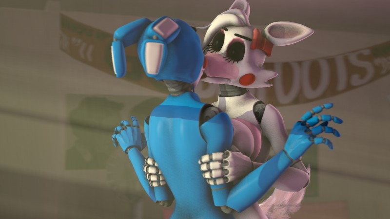 alternate_form anthro bow_(feature) bow_tie breast_squish breasts breasts_frottage duo eyelashes eyes_closed female kissing machine nude squish nobody3 five_nights_at_freddy's five_nights_at_freddy's_2 scottgames mangle_(fnaf) mangle_(psychojohn2) toy_bonnie_(fnaf) toy_bonnie_(psychojohn2) animatronic canid canine fox lagomorph leporid mammal rabbit robot 16:9 3d_(artwork) digital_media_(artwork) hi_res source_filmmaker_(artwork) widescreen