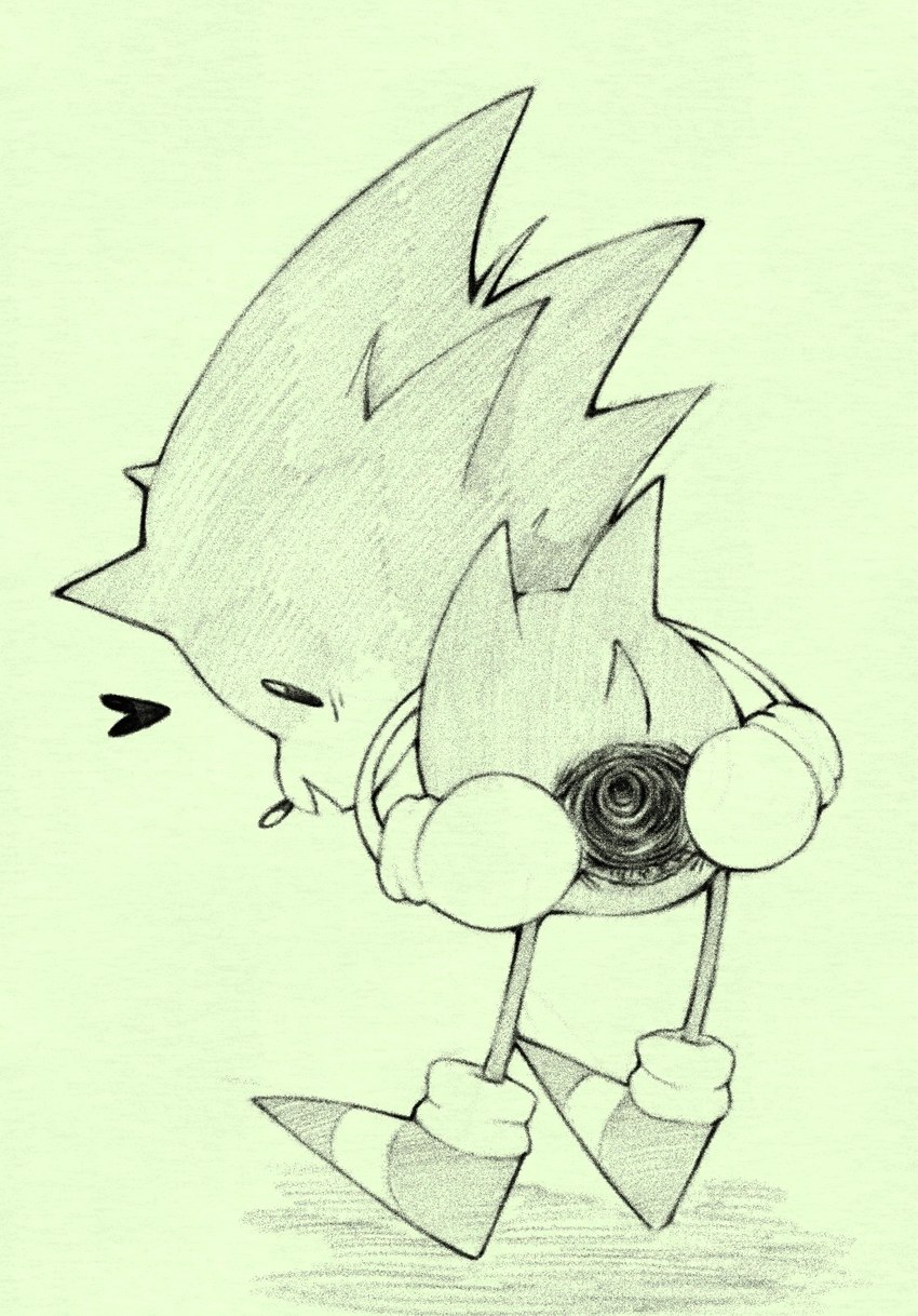 anthro anus clothing footwear footwear_only gaping gaping_anus gloves goatse handwear heart_symbol looking_at_viewer looking_back looking_pleasured male mostly_nude shoes shoes_only solo chicowin sega sonic_the_hedgehog_(series) sonic_the_hedgehog eulipotyphlan hedgehog mammal hi_res meme