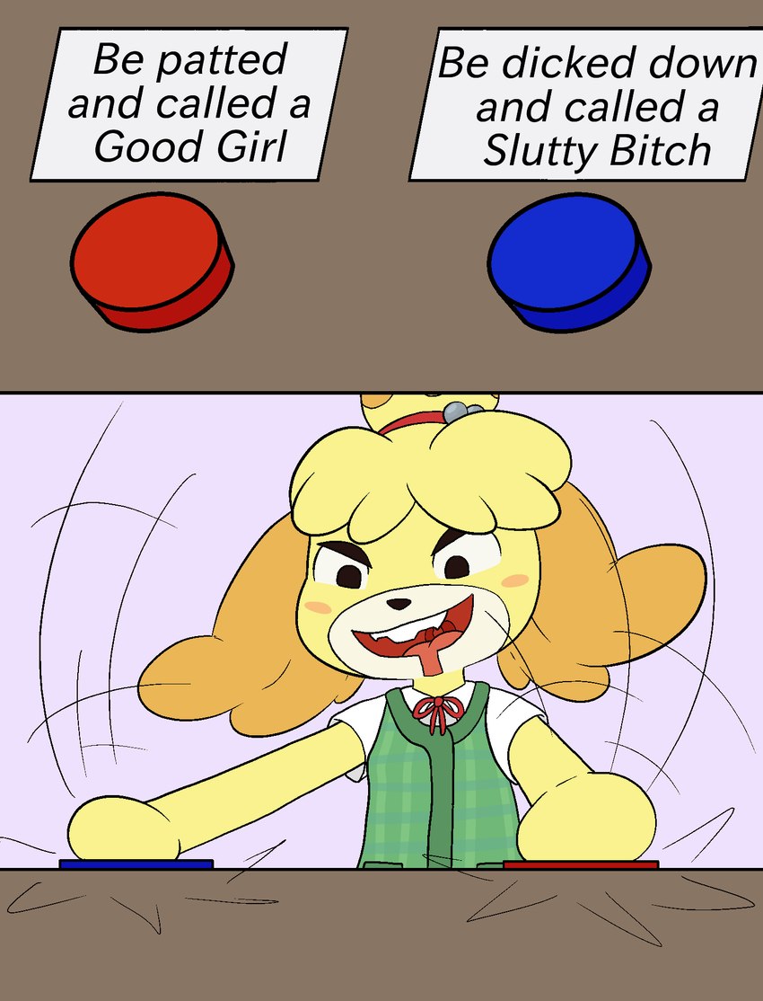 isabelle (animal crossing and etc) created by happy harvey