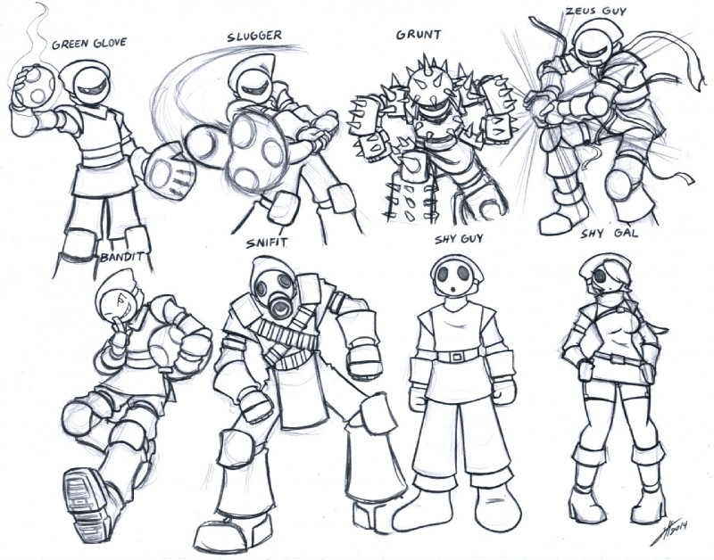 armor baseball_bat baseball_glove bat_(object) clothing egg energy_ball equipment female gloves group handwear male mask not_furry spikes sport text yoshi_egg mutantnight mario_bros nintendo yoshi's_island bandit_(mario) grunt_(mario) shyguy slugger_(mario) snifit zeus_guy featureless_(disambiguation) english_text